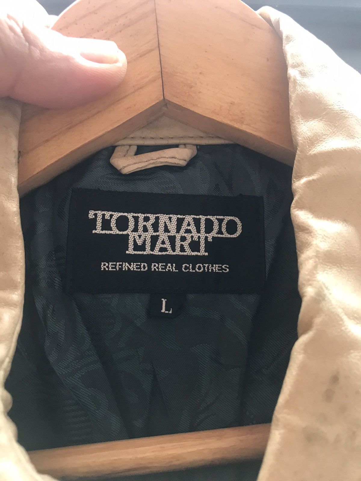 Tornado Mart × Vintage Tornado Mart cream leather jacket Size US M / EU 48-50 / 2 - 13 Thumbnail