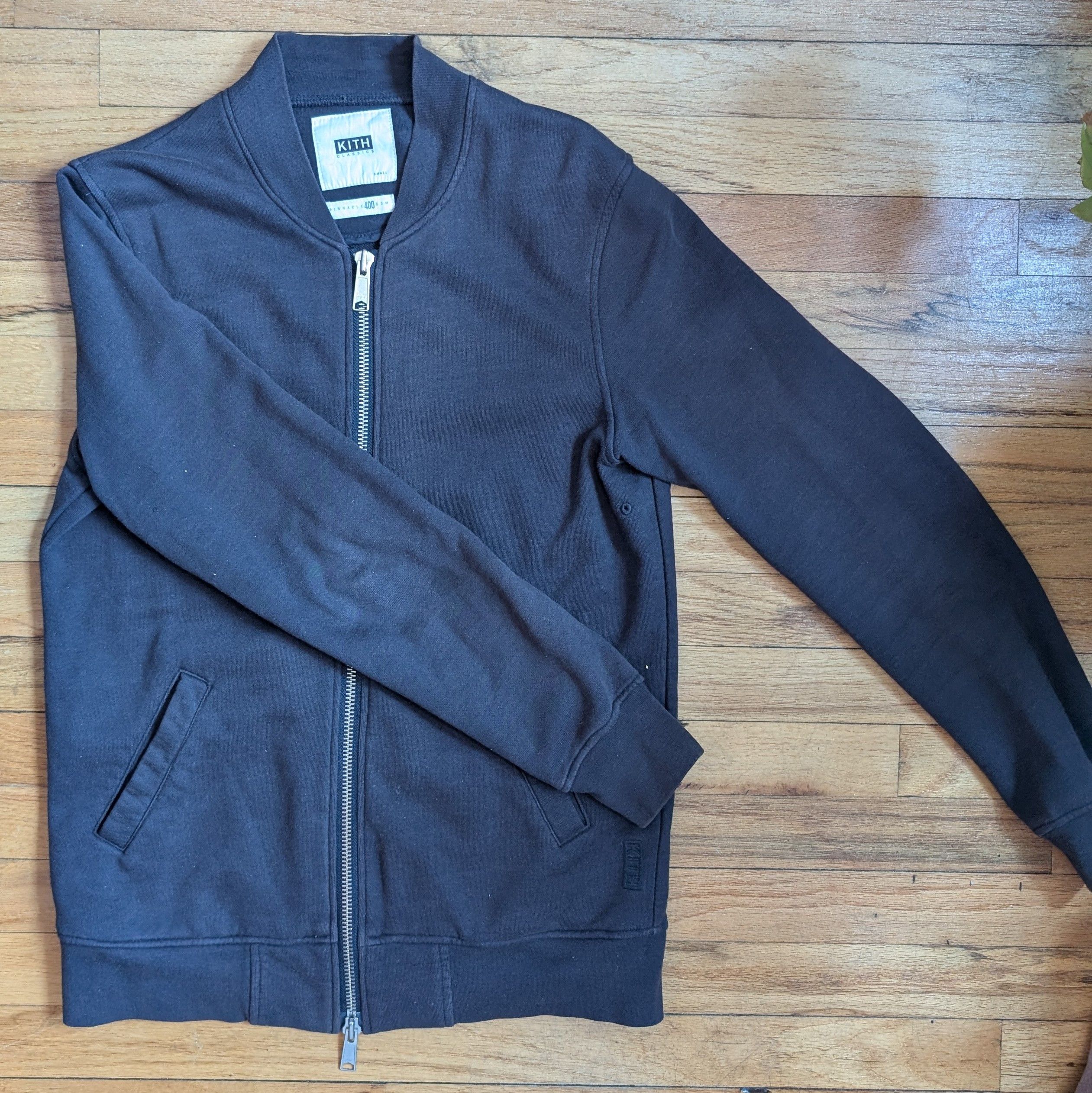 Kith KITH Men's French Terry Knit Navy Zip-Up Jacket Size US S / EU 44-46 / 1 - 8 Thumbnail