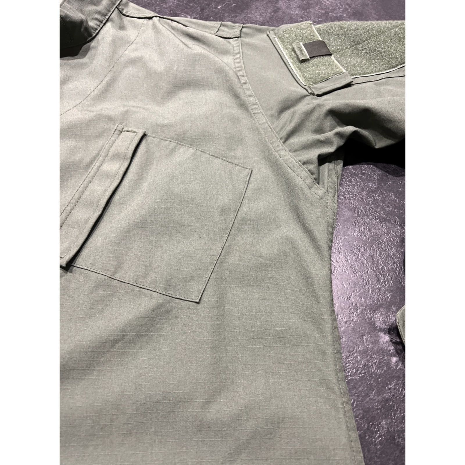 Olive VINTAGE TRU-SPEC Military Tactical Response Shirt Men’s Large Olive Drab Green Ripstop Cotton Blend Size US L / EU 52-54 / 3 - 3 Thumbnail
