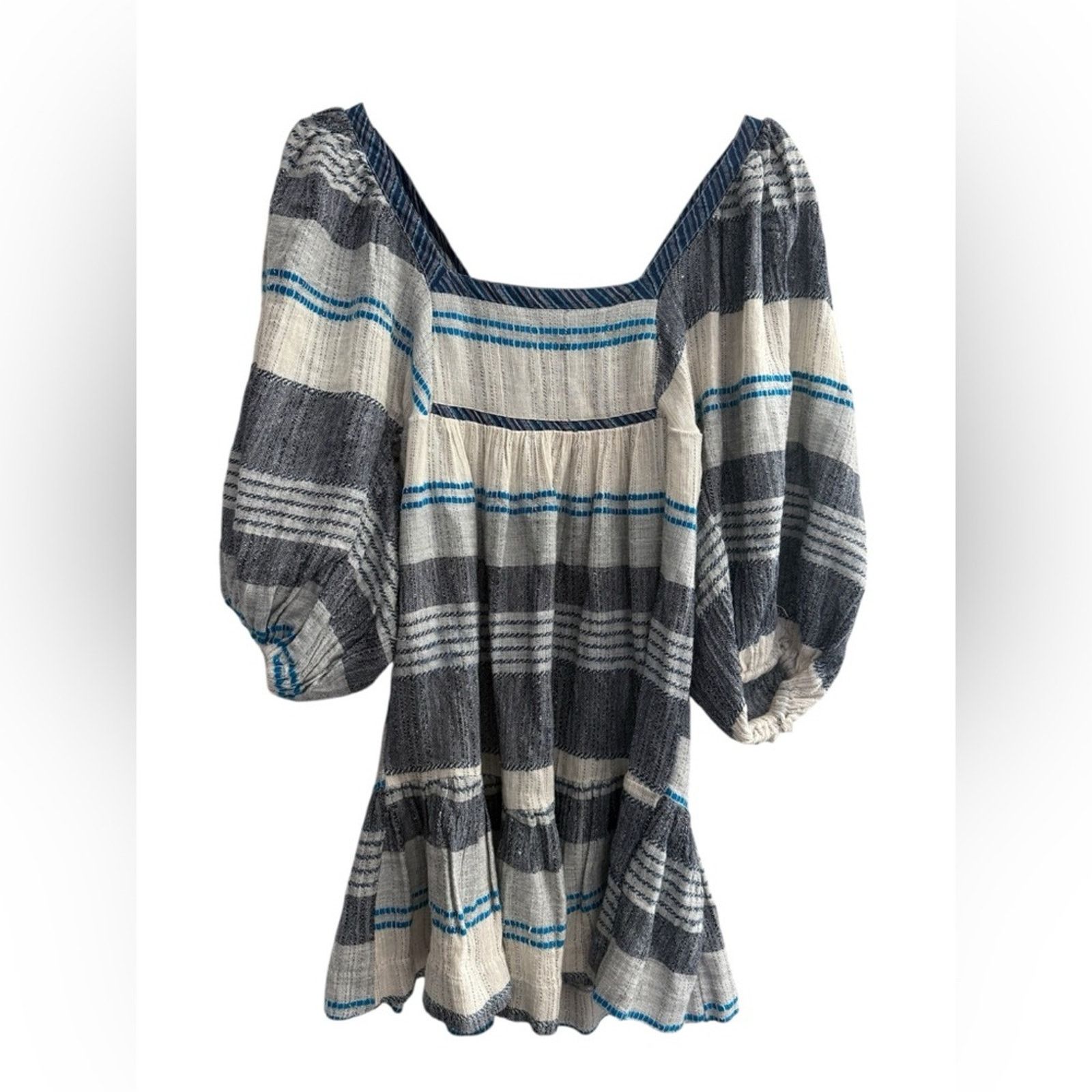 Free People Free People All Lined Up Mini Dress XS Boho Cottagecore Size XS / US 0-2 / IT 36-38 - 2 Thumbnail