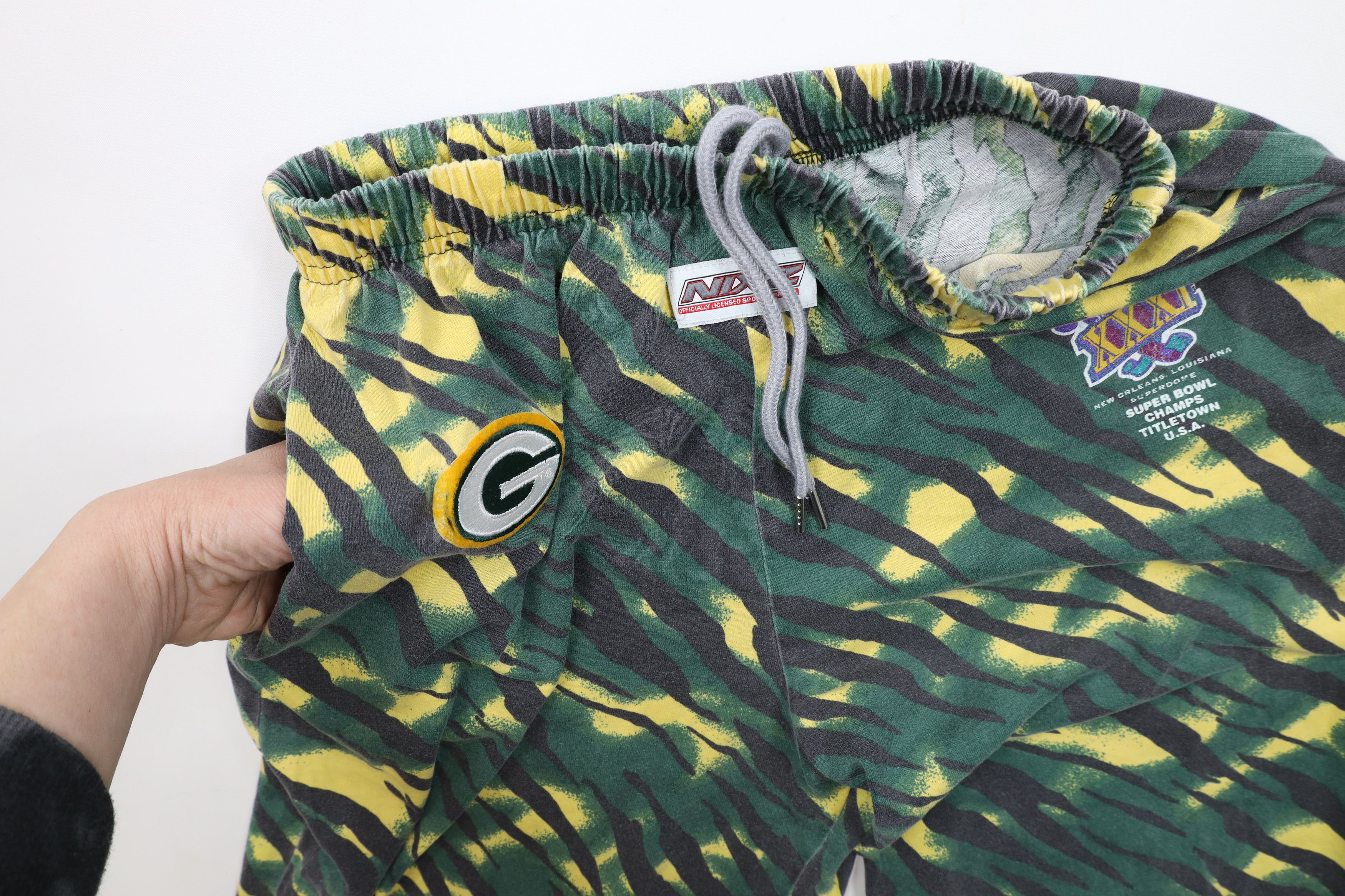 Vintage Vintage 90s Super XXXI Green Bay Packers Football Pants USA Size US 34 / EU 50 - 9 Thumbnail