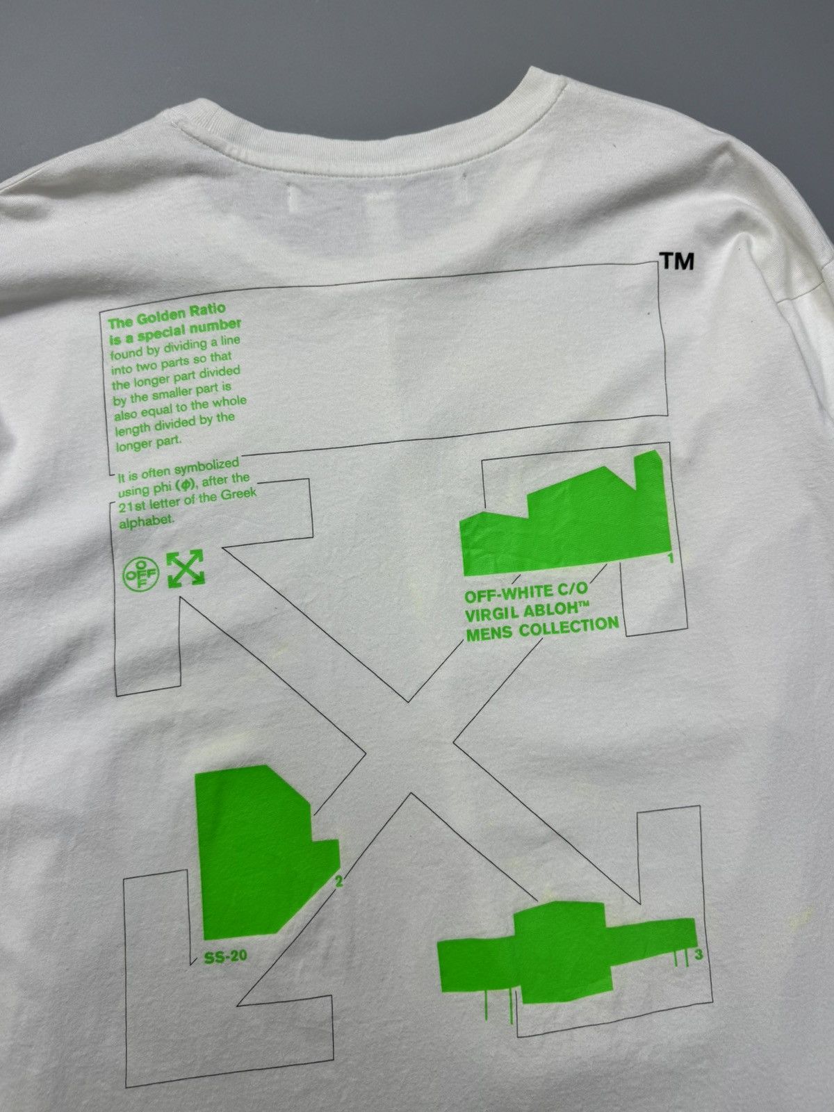 Off-White SS18 Off-White 'Golden Ratio' L/Sleeve Tshirts Size US L / EU 52-54 / 3 - 11 Thumbnail