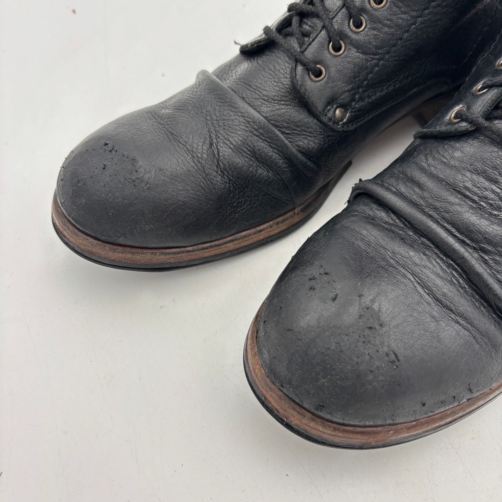 Shoto Shoto 5998 Handmade in Italy Boots Vibram 12 D Lamb Leather Size US 12 / EU 45 - 12 Thumbnail
