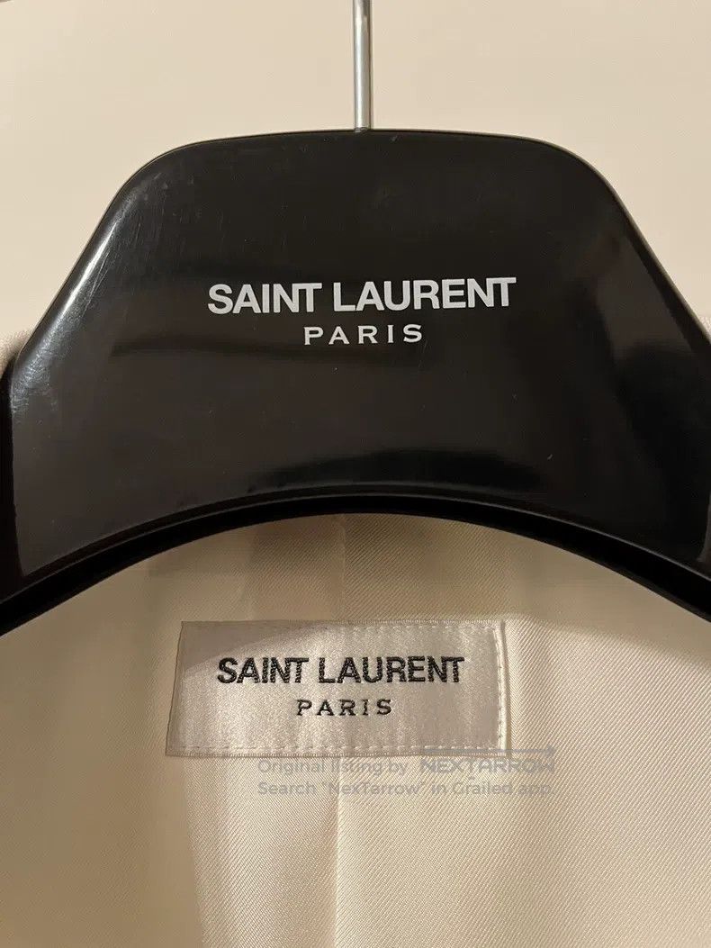 Saint Laurent Paris Saint Laurent Paris Double-breasted, white suit jacket Size US S / EU 44-46 / 1 - 4 Thumbnail