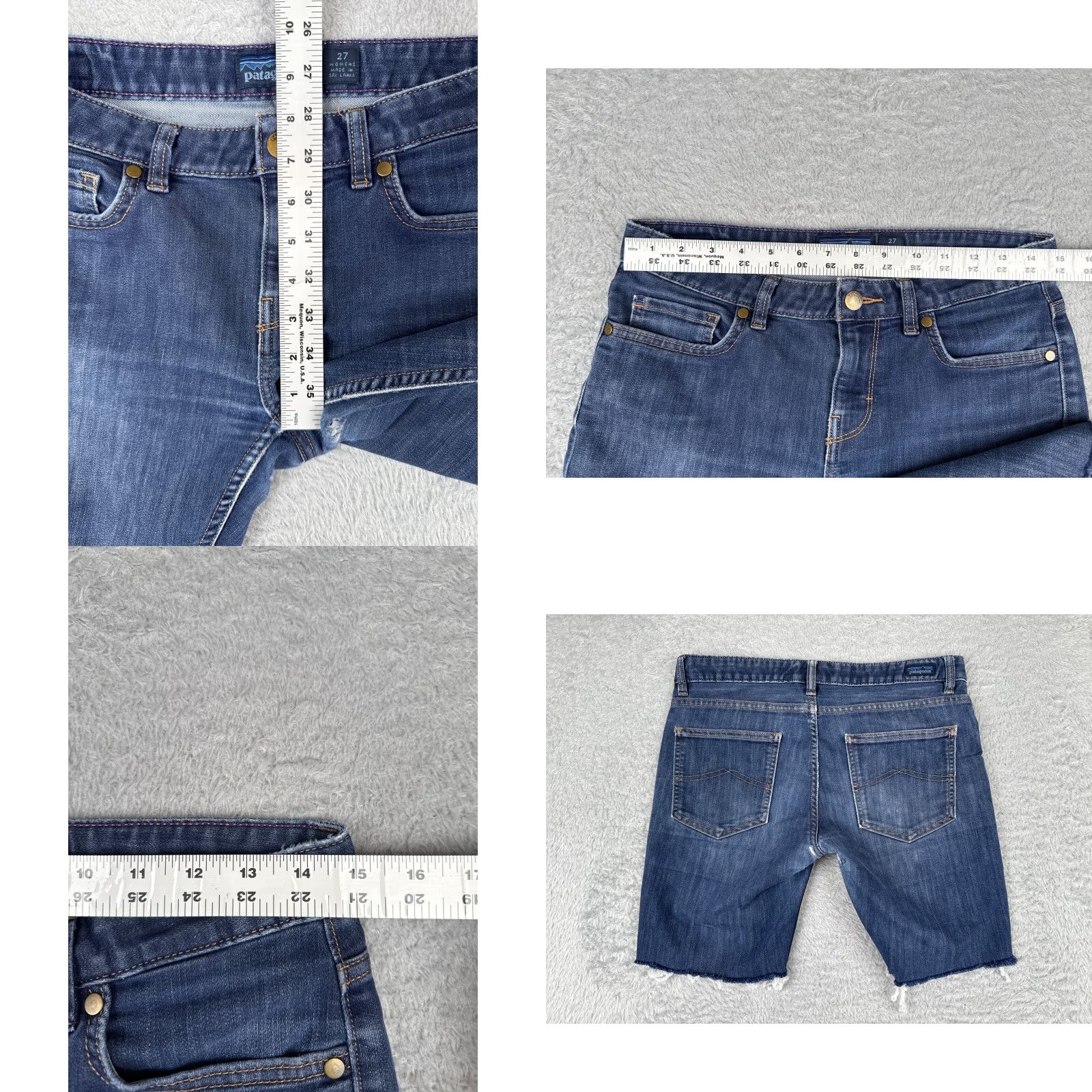 Patagonia Patagonia Shorts Women 27 Blue Denim Cutoff Cotton Blend Low Rise 29x8 Size 27" / US 4 / IT 40 - 9 Thumbnail