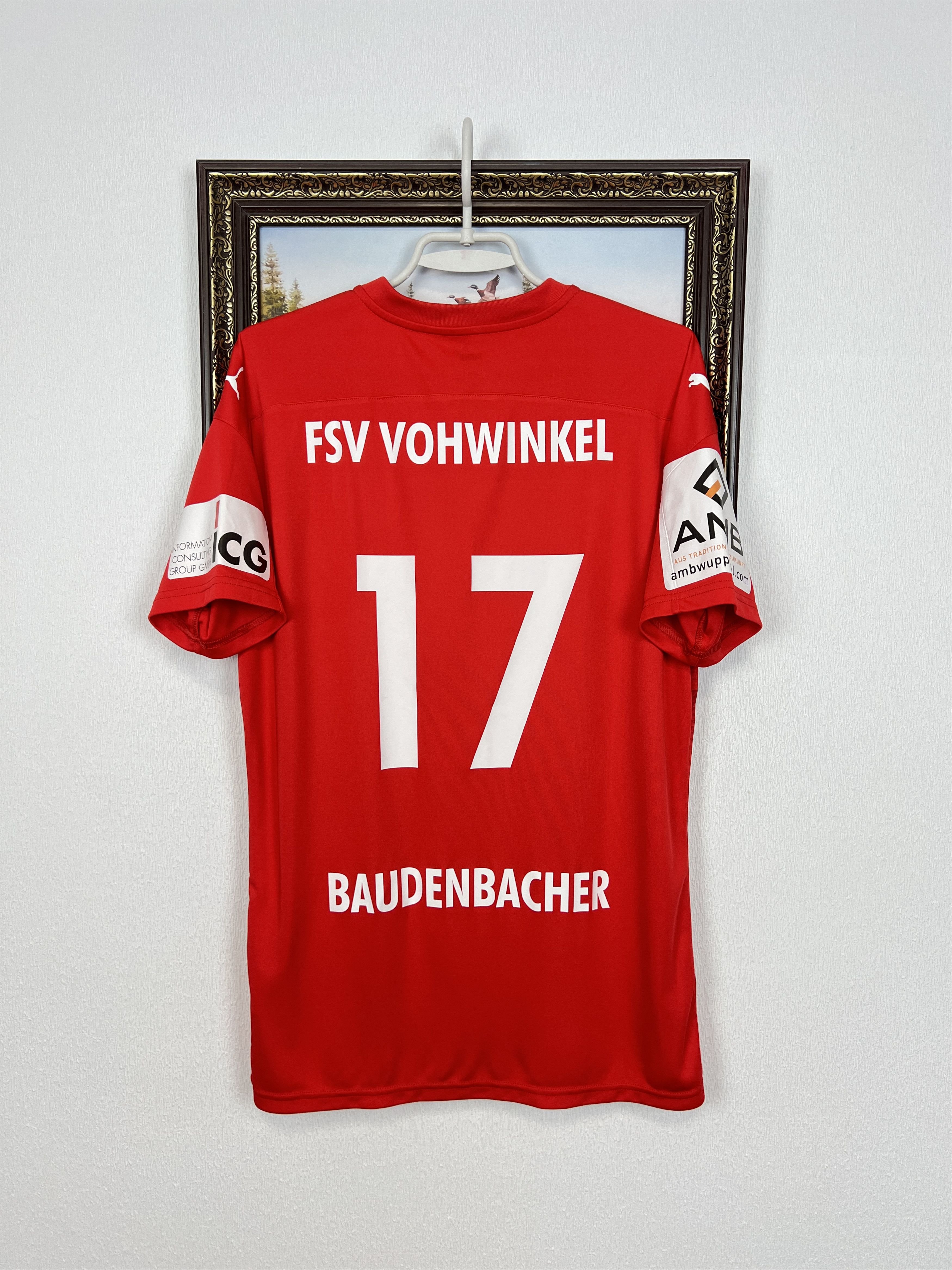 Puma FSV Vohwinkel Shirt Match Worn Baudenbacher Puma Tee Size US L / EU 52-54 / 3 - 11 Thumbnail
