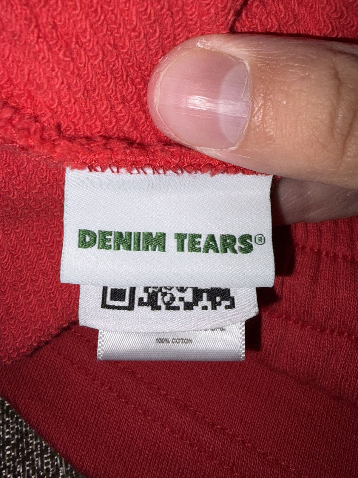 DENIM TEARS Red Denim Tears Wreath Baggy Sweatpants Size US 34 / EU 50 - 4 Thumbnail