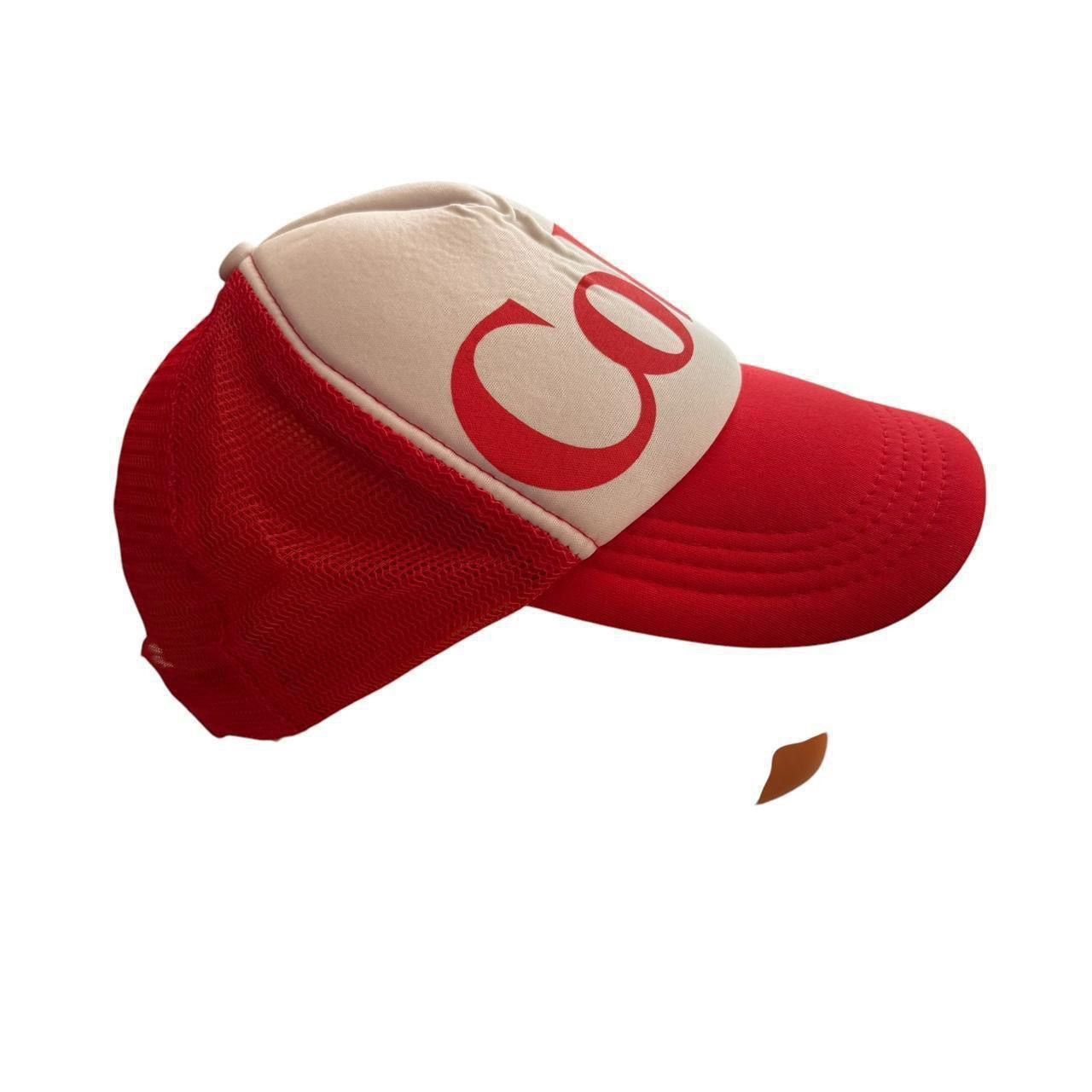 Coca Cola Vintage Coca-Cola Trucker Cap big logo hat 90s Size ONE SIZE - 4 Thumbnail