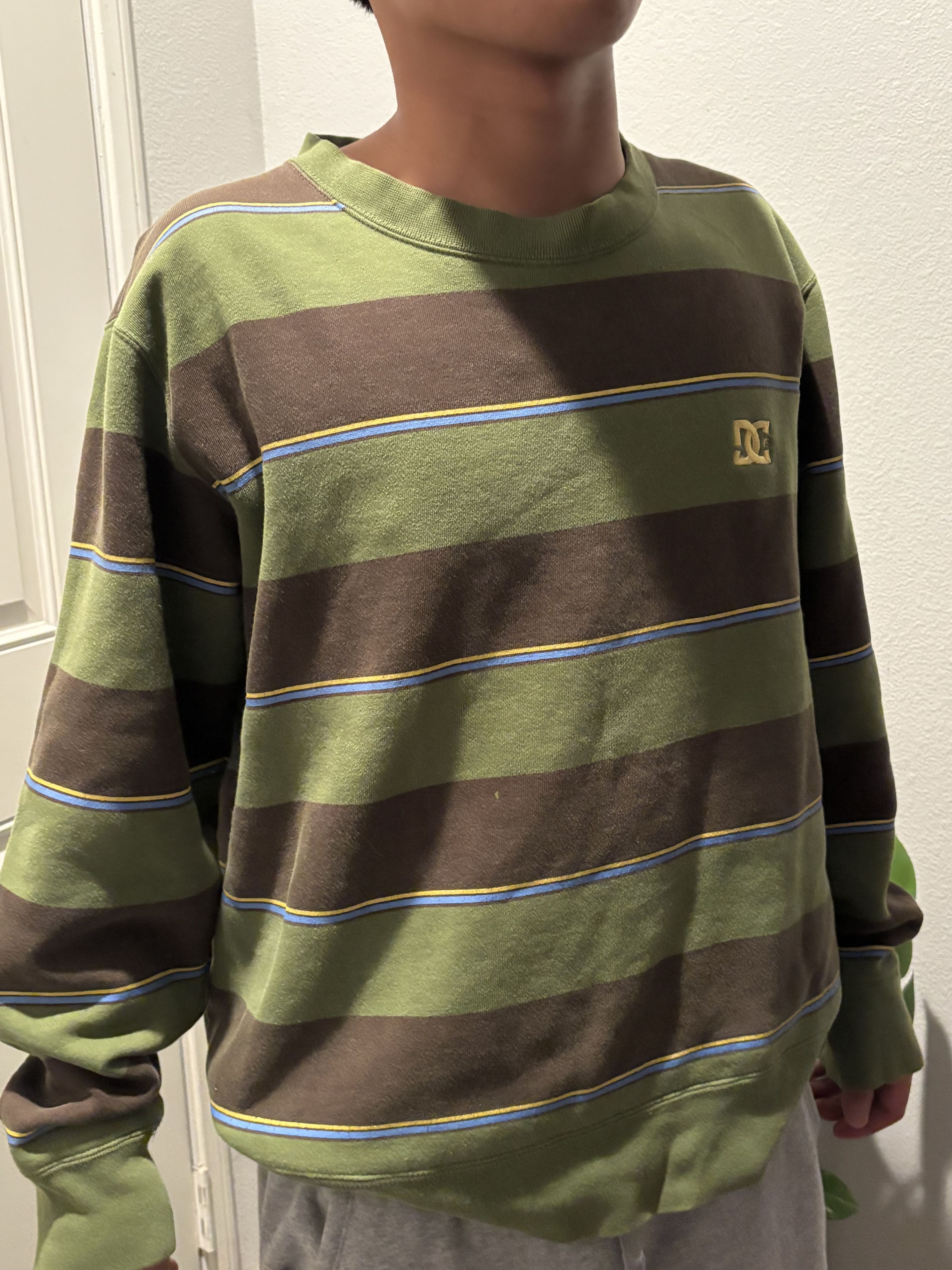DC DC Striped CrewNeck Size US M / EU 48-50 / 2 - 3 Thumbnail