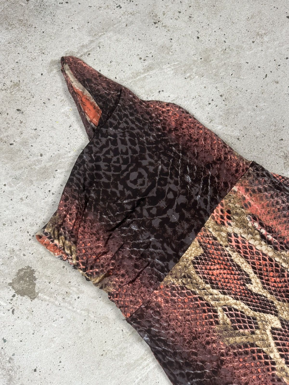 Roberto Cavalli 2000s Roberto Cavalli I Love You Red Snake Print Maxi Dress Size M / US 6-8 / IT 42-44 - 21 Thumbnail