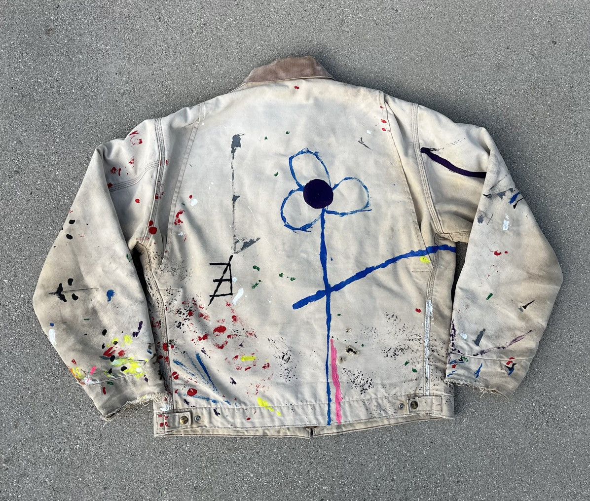 Carhartt Vintage Carhartt Detroit Jacket Thrashed Distressed Sun Fade Size US XL / EU 56 / 4 - 2 Thumbnail