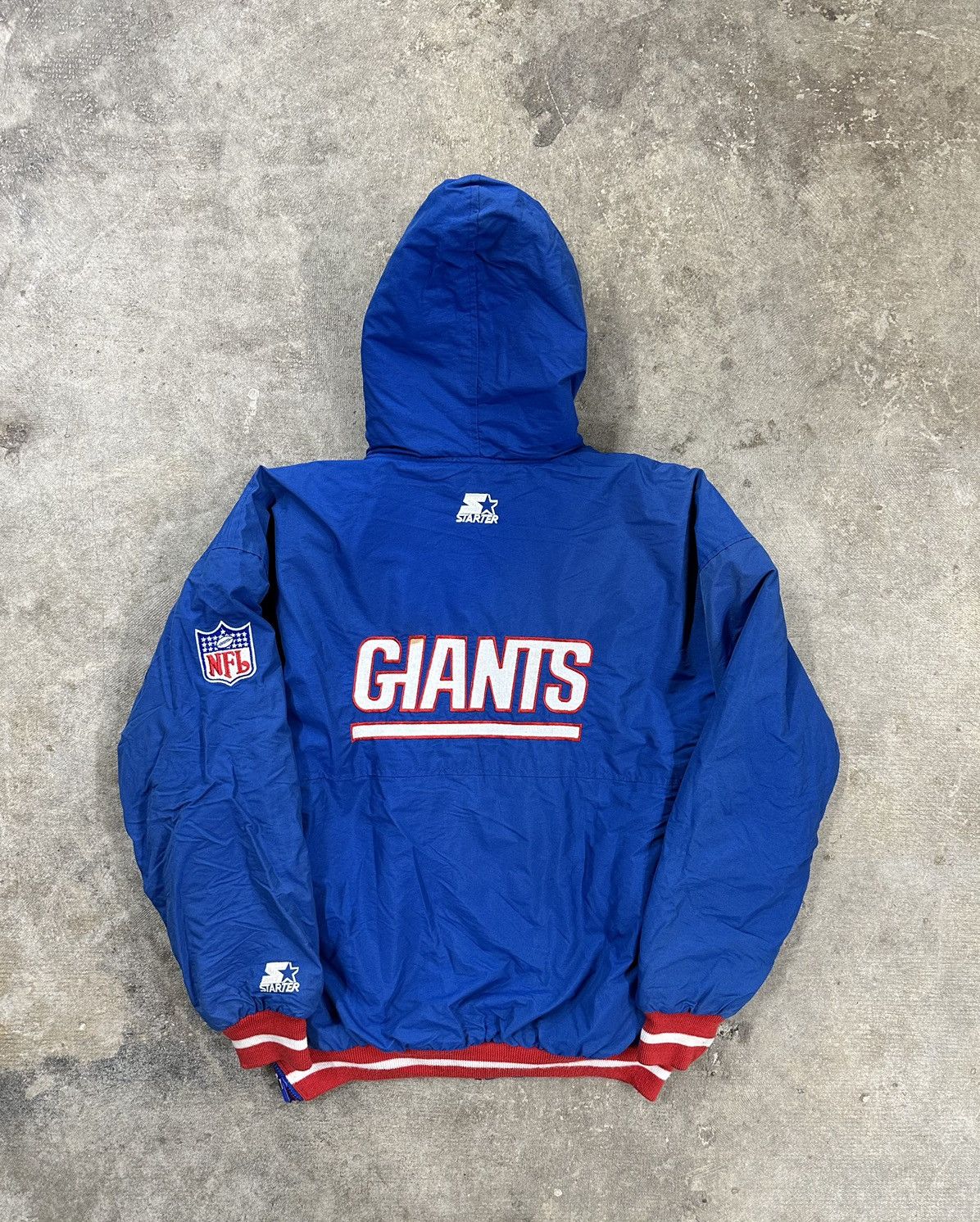 Vintage Vintage 90s Starter New York Giants Puffer Jacket NFL Size US M / EU 48-50 / 2 - 2 Thumbnail