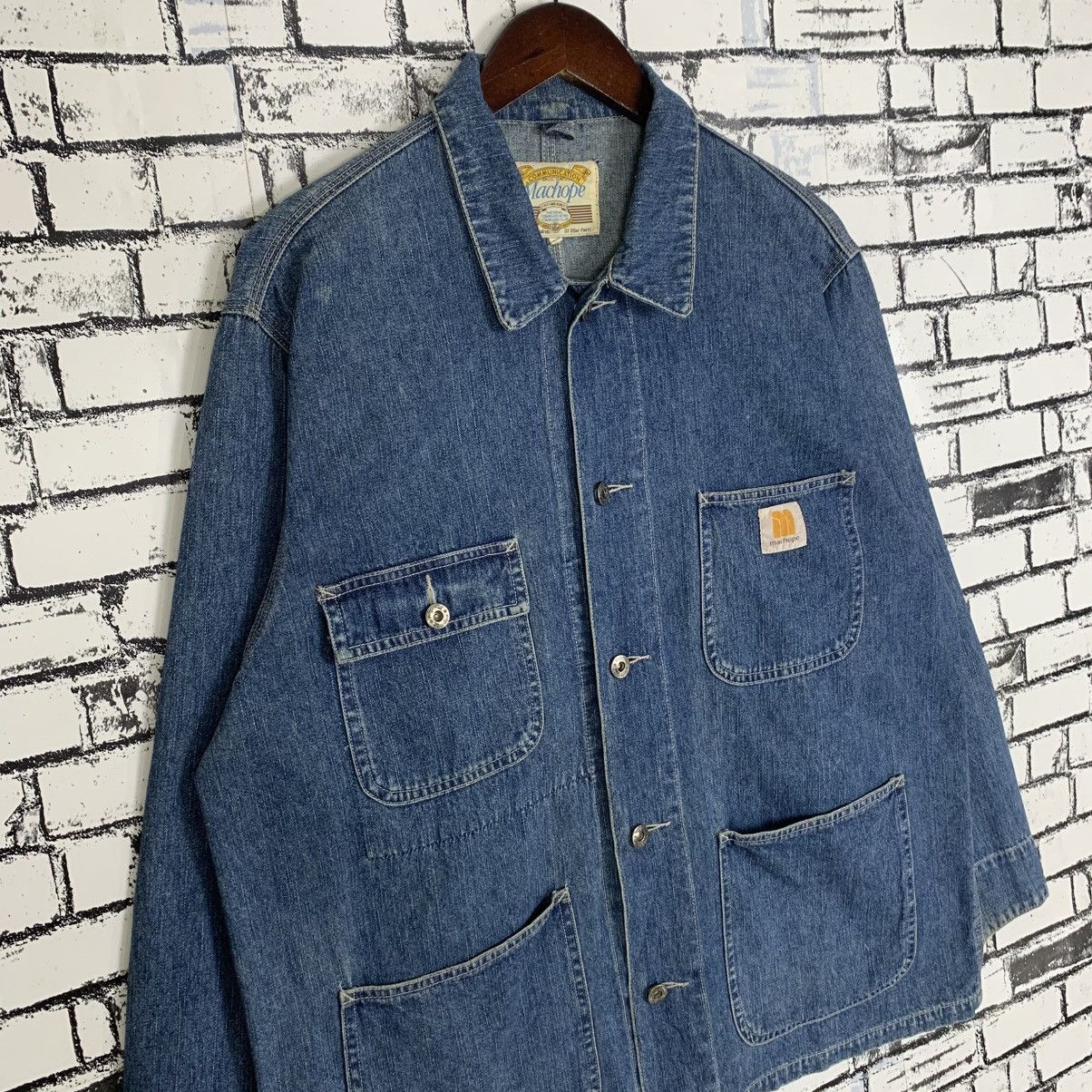 Vintage Vintage Machope Chore Denim Jacket Workers Denim Jacket Size US M / EU 48-50 / 2 - 4 Thumbnail