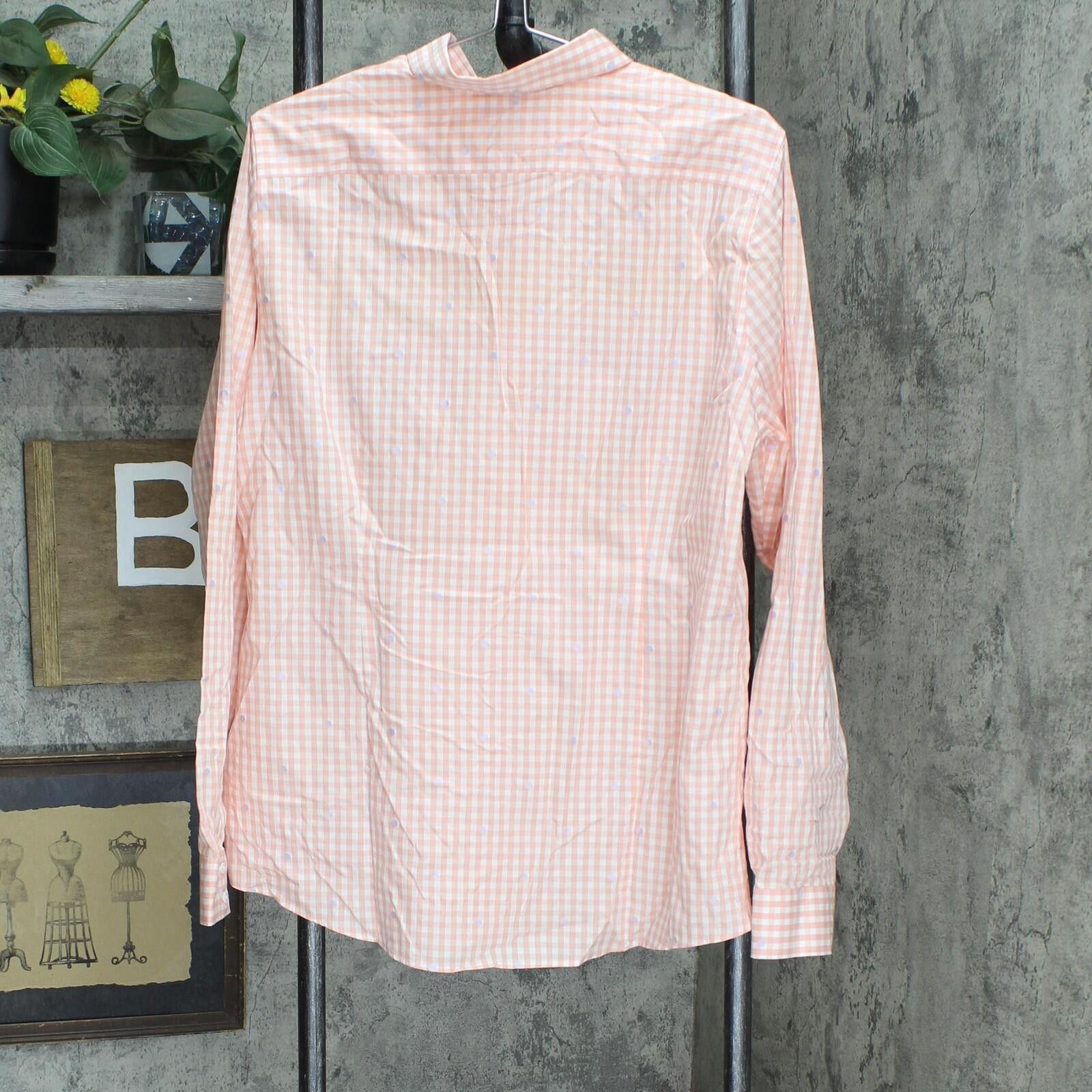Lands' End Nwt Lands' End Shirt 484704 14 Tall Peach Dot Orange Pink Size XL / US 12-14 / IT 48-50 - 2 Thumbnail