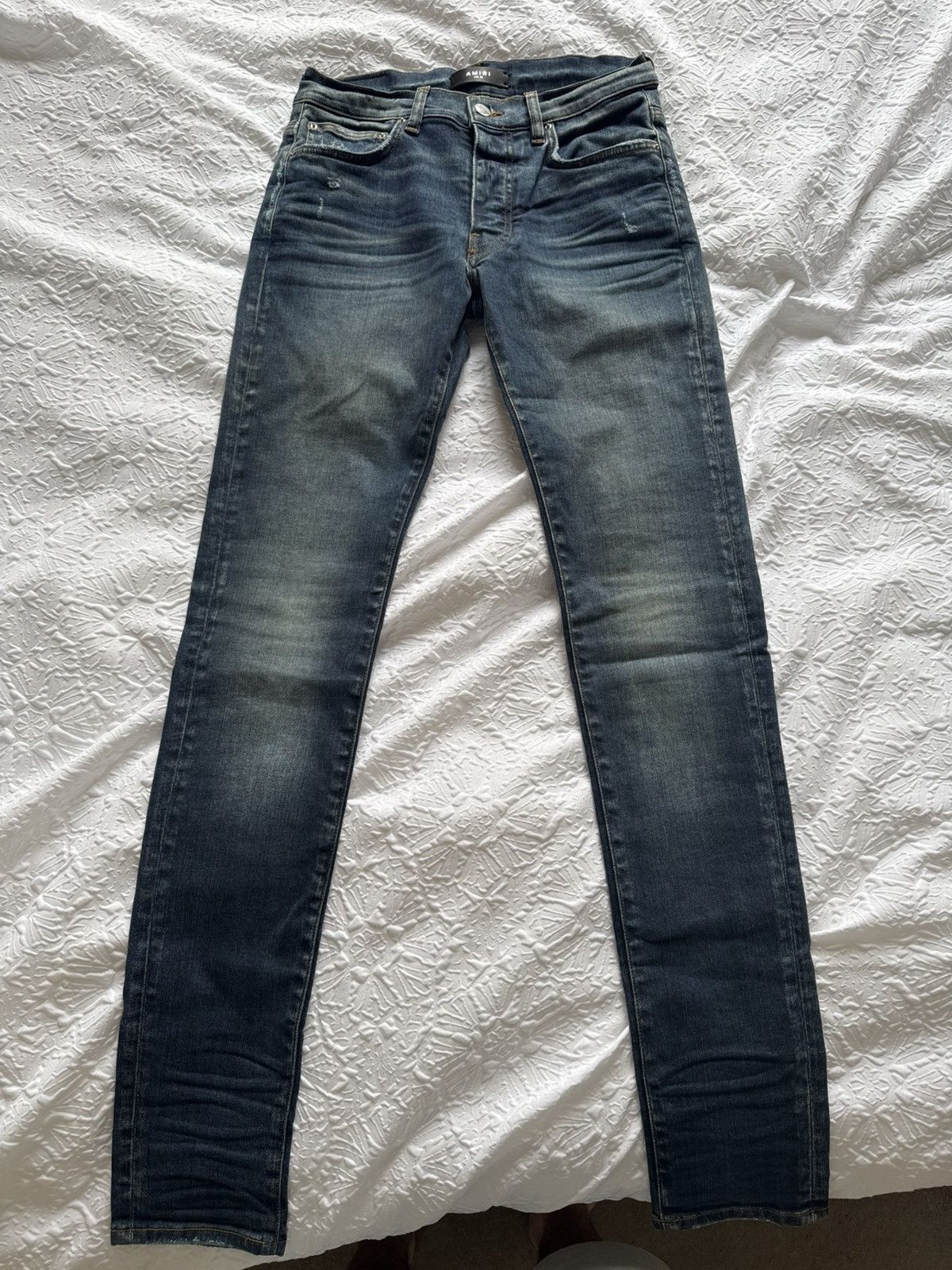 Amiri Amiri Deep Classic Indigo Stack Jeans Size US 30 / EU 46 - 9 Thumbnail