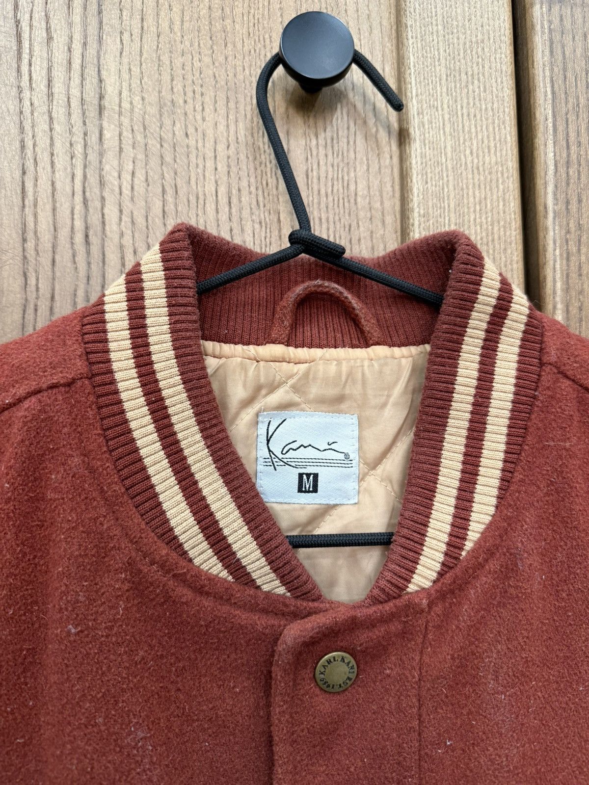 Karl Kani Karl Kani Cherry Bomber Wool Varsity Jacket Embroidered Logo Size US M / EU 48-50 / 2 - 6 Thumbnail