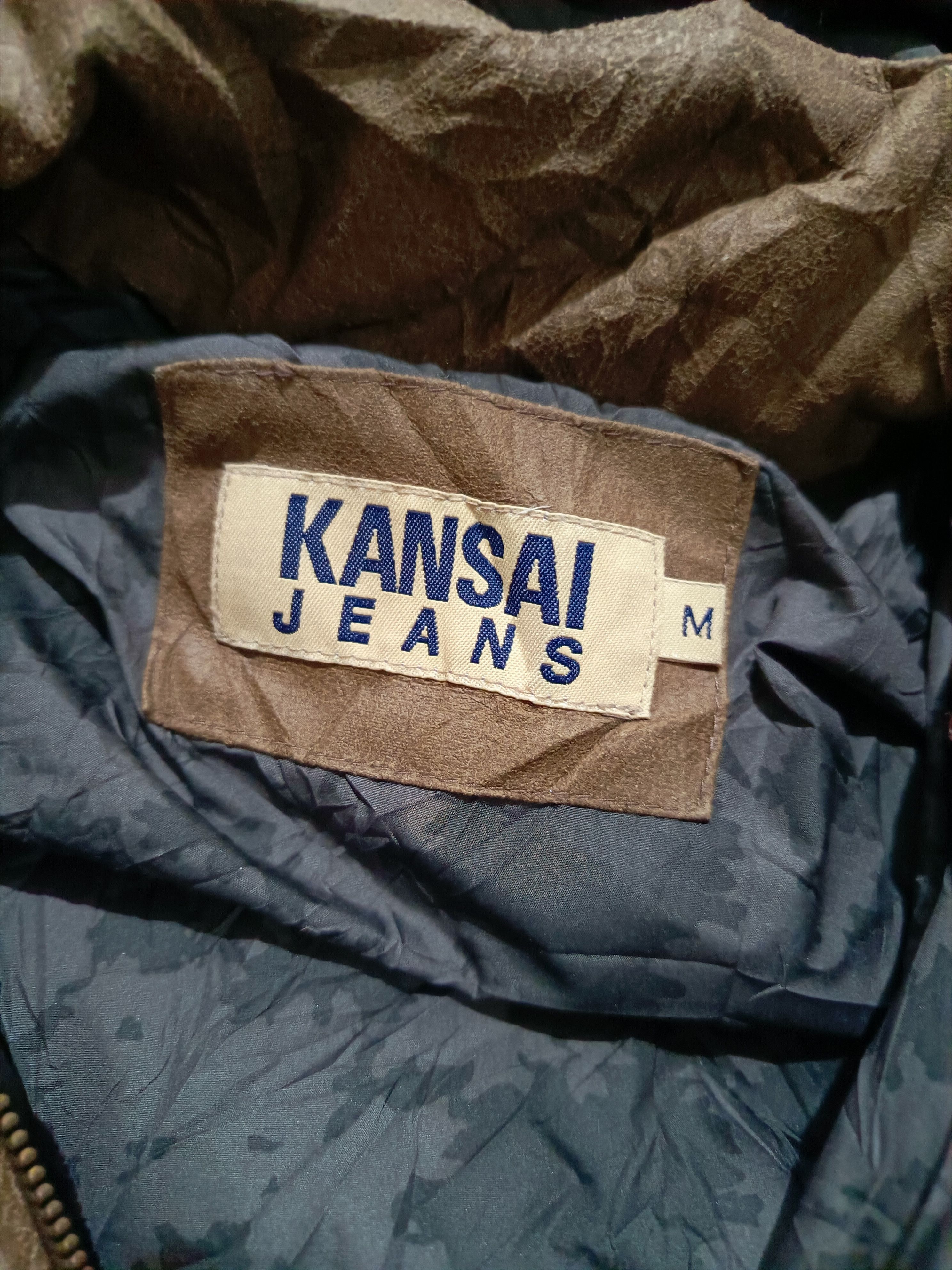 semanticdesign 🇯🇵Kansai Jeans Maya Leather Down Fur Jacket Browne Size US L / EU 52-54 / 3 - 7 Thumbnail