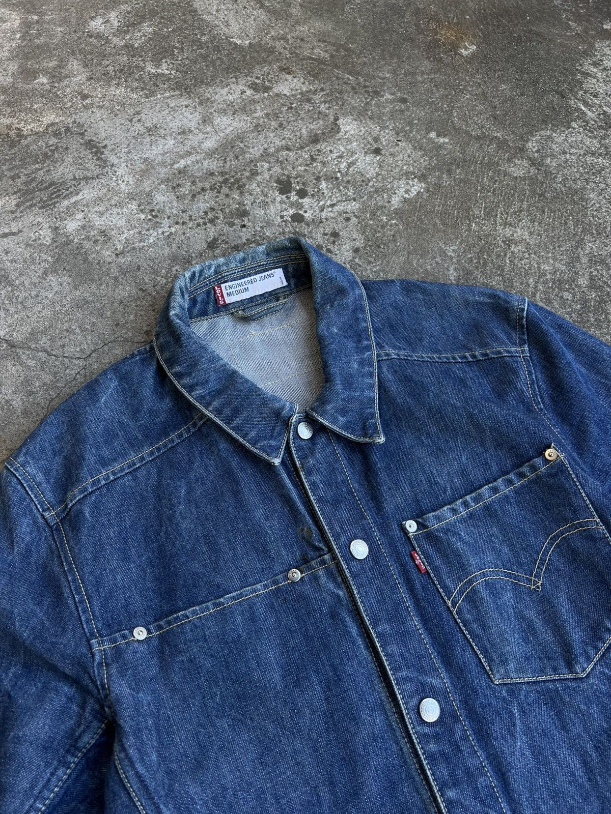 Levi's Vintage Levis Engineered Denim Jacket 1999 Japanese If Six W Size US M / EU 48-50 / 2 - 6 Thumbnail