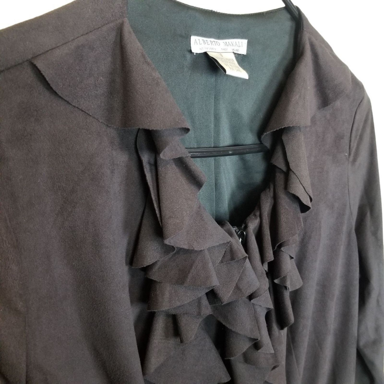 Alberto Alberto Makali Ruffle Jacket ZIp Whimsigoth Fairy Grunge Size S / US 4 / IT 40 - 6 Thumbnail