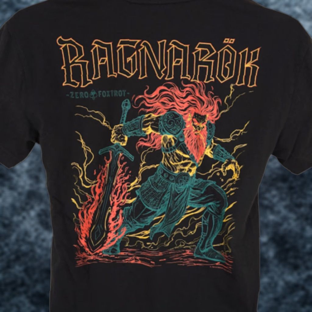 Vintage Zero Foxtrot Afterlife Club T Shirt Mens Small Black Ragnarok Norse Mythology Shirt Mens Black Skull Affliction Art Tee Vintage No Size US S / EU 44-46 / 1 - 1 Thumbnail