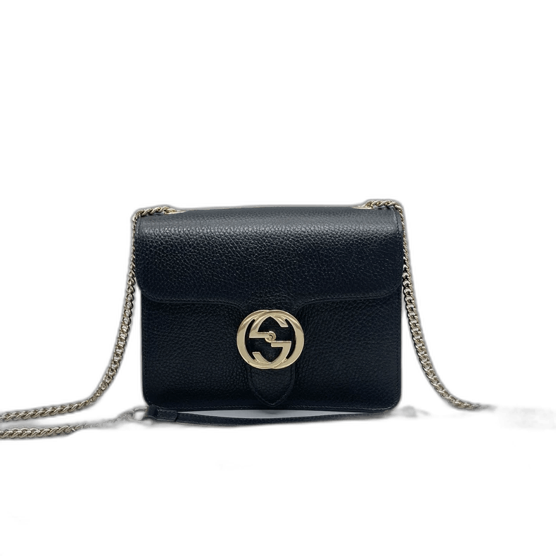 Gucci Accordion Crossbody Bag with Chain
