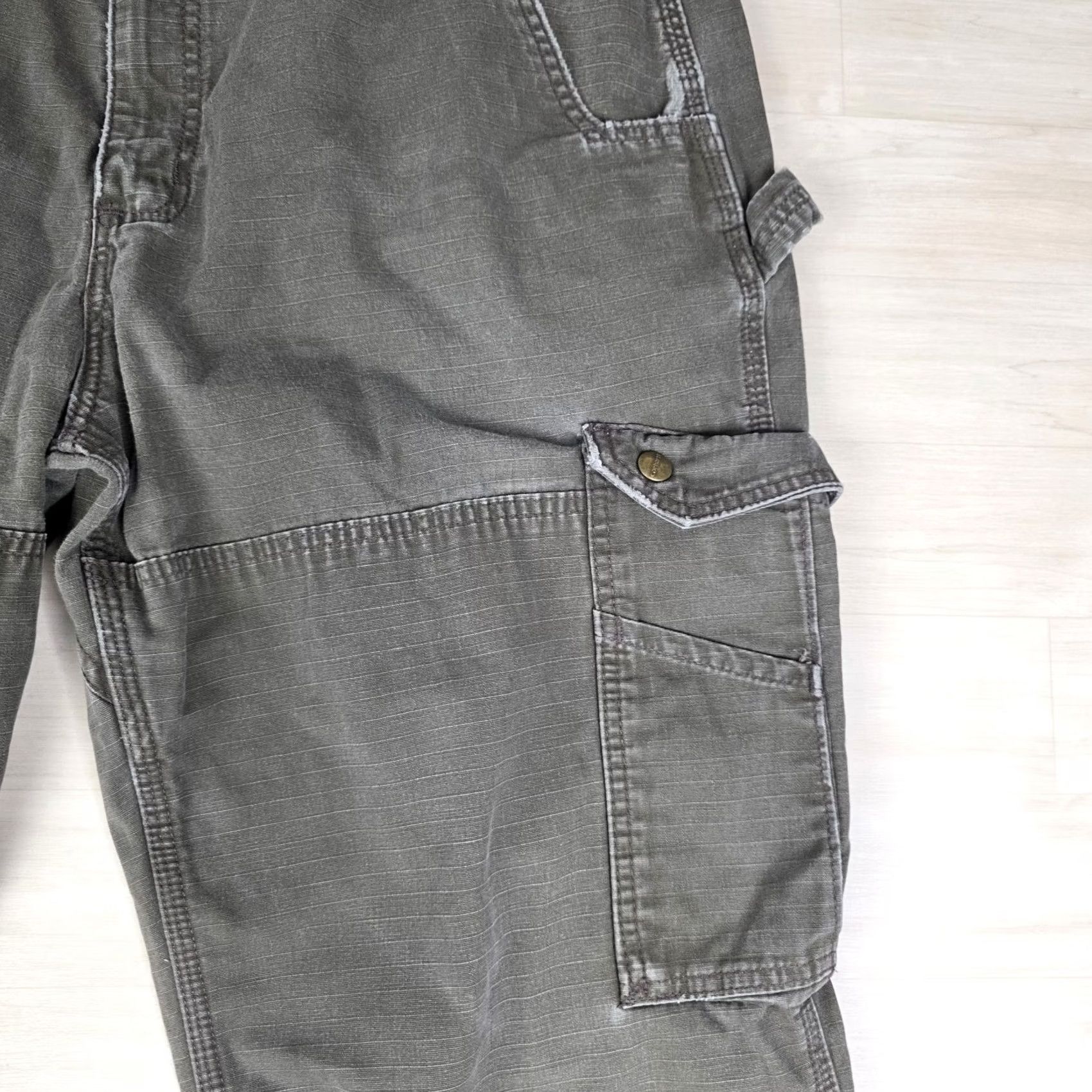 Carhartt Carhartt Cargo Pants Brown Ripstop Canvas Work Utility B342 DFE 38 x 32 Mens Regular Straight Cargo Pocket 5-Pocket Construction Workwear Modern Size US 38 / EU 54 - 6 Thumbnail