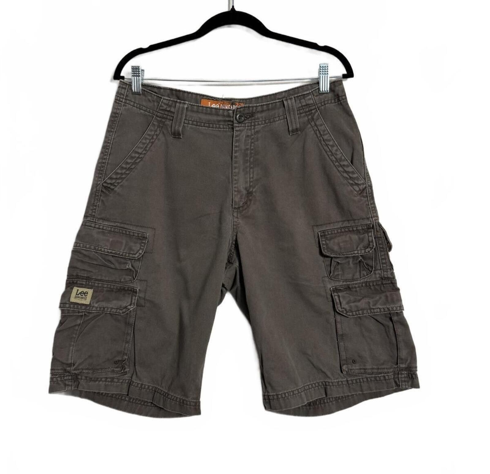 Lee Grunge Lee Dungarees Men's Cargo Shorts Brown size 30 Size US 30 / EU 46 - 1 Thumbnail
