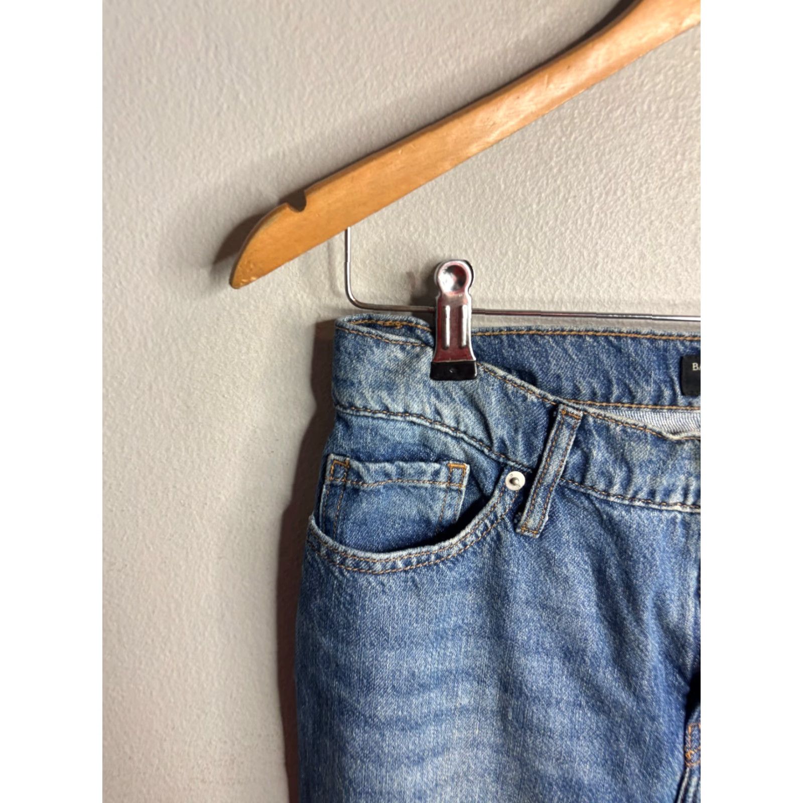Banana Republic Banana Republic Jeans Womens 28 Barrel Fit High Rise Medium Wash Blue Denim 5-Pocket Regular Waist 28in Inseam 26in Cotton Lyocell Cotton Blend Size 28" / US 6 / IT 42 - 2 Thumbnail