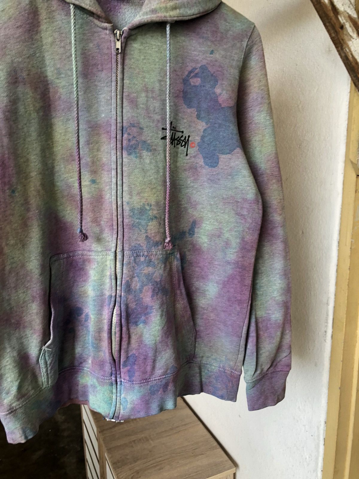 Stussy Rare❗️Stussy Tie Dye Big Logo Sweater Hoodie y2k Size US S / EU 44-46 / 1 - 6 Thumbnail
