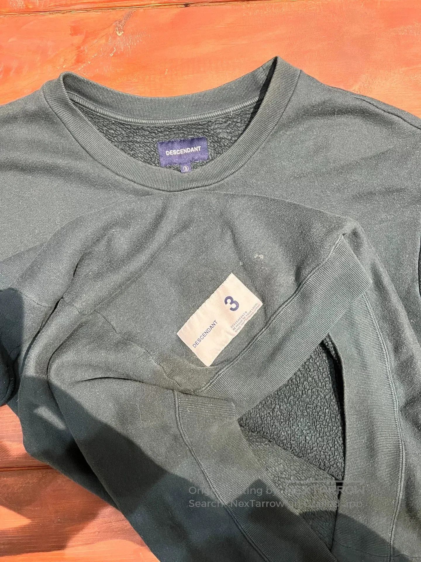 Descendant black DCDT Descendant embroidered sweatshirt. Size US M / EU 48-50 / 2 - 3 Thumbnail