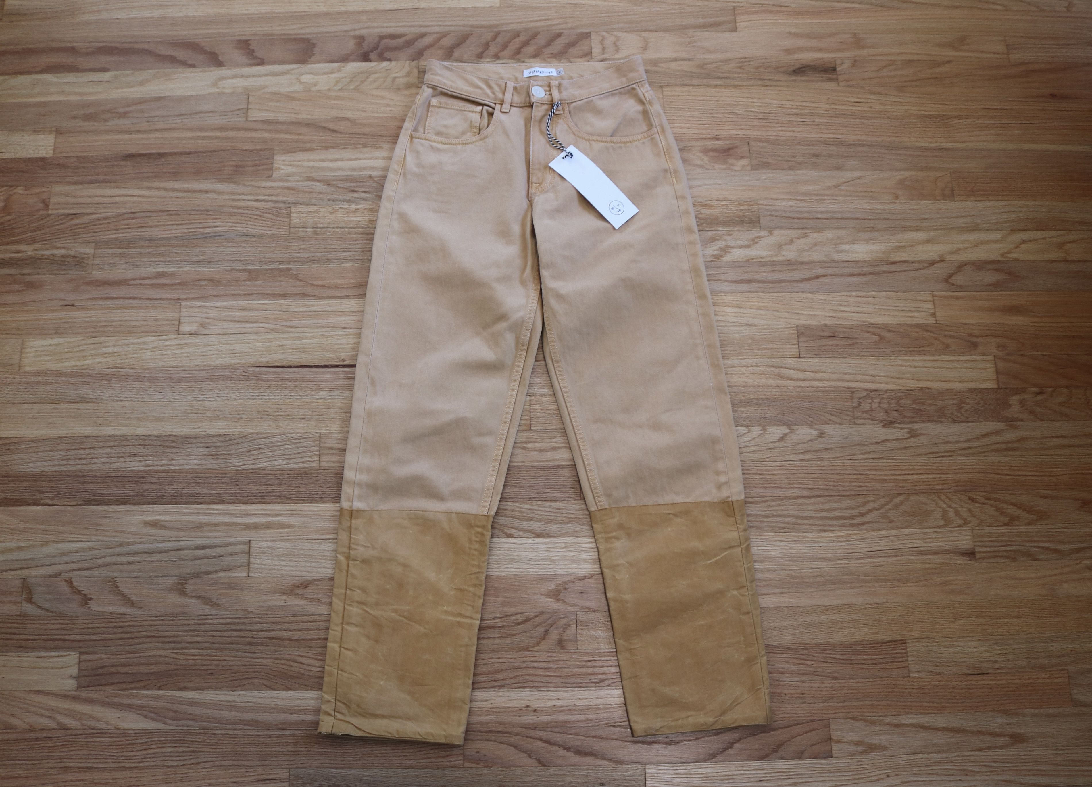 image of NWT Olderbrother Waxed Pannel Jean In Pollen, Men's (Size 27)