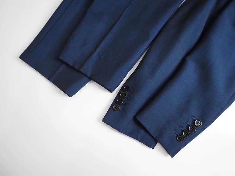 Dior Dior Size 44C Dark blue wool blended suit 2503-Nextarrow Size 44R - 6 Thumbnail