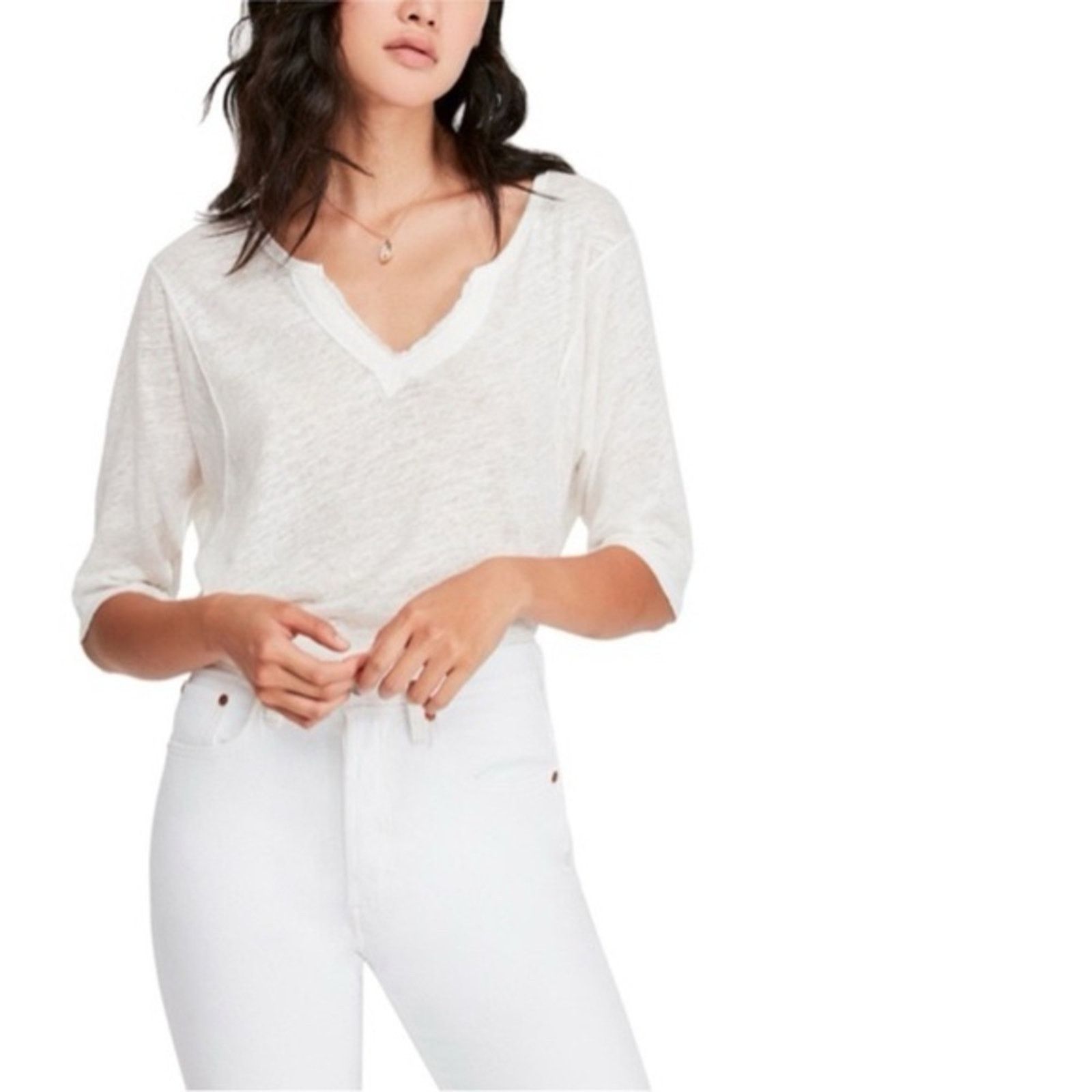Free People Free People We The Free Head In The Clouds Top Womens Large Size L / US 10 / IT 46 - 4 Thumbnail