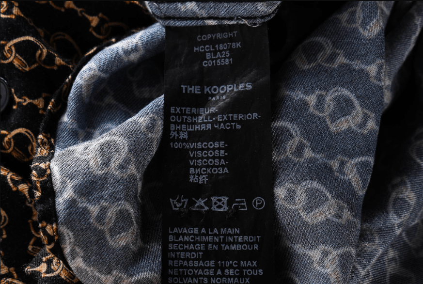 The Kooples The Kooples Chain Print Relaxed Viscose Shirt Size L Size US L / EU 52-54 / 3 - 4 Thumbnail