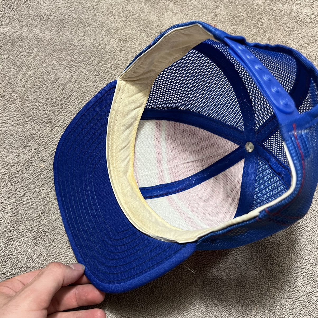 NCAA × Vintage Vintage 80s Kansas Jay Hawks AJD Mesh Trucker Hat SnapBack Size ONE SIZE - 8 Thumbnail
