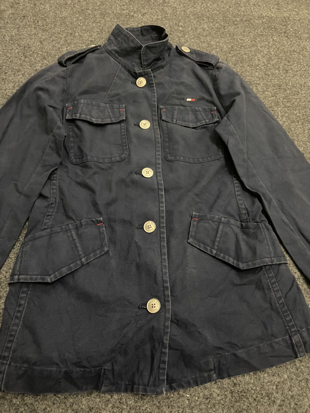 Tommy Hilfiger × Vintage Vintage Tommy jeans denim parka jacket Size S / US 4 / IT 40 - 2 Thumbnail