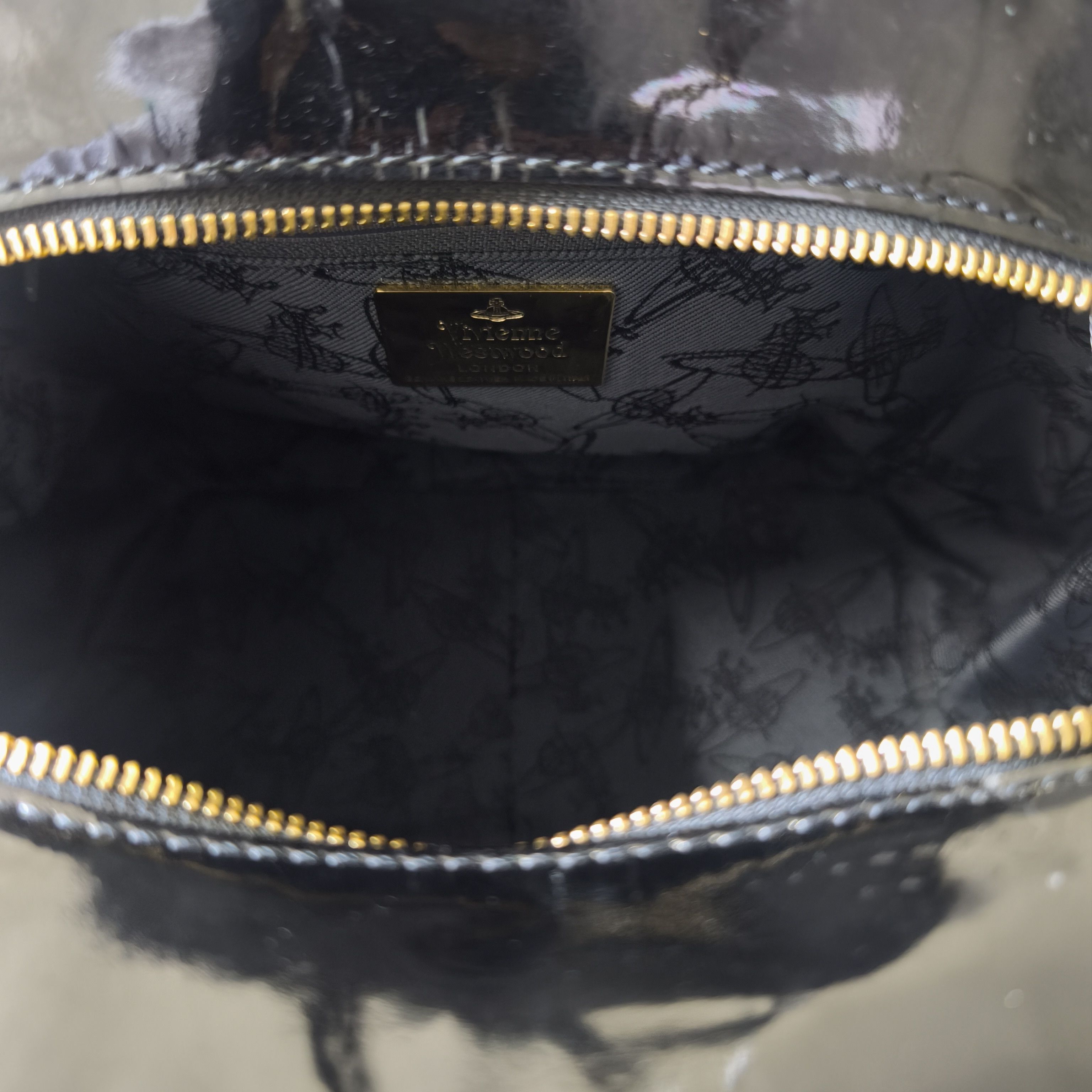 Vivienne Westwood Vivienne Westwood Yasmin Orb Monogram Haircalf Boston Bag Size ONE SIZE - 14 Thumbnail