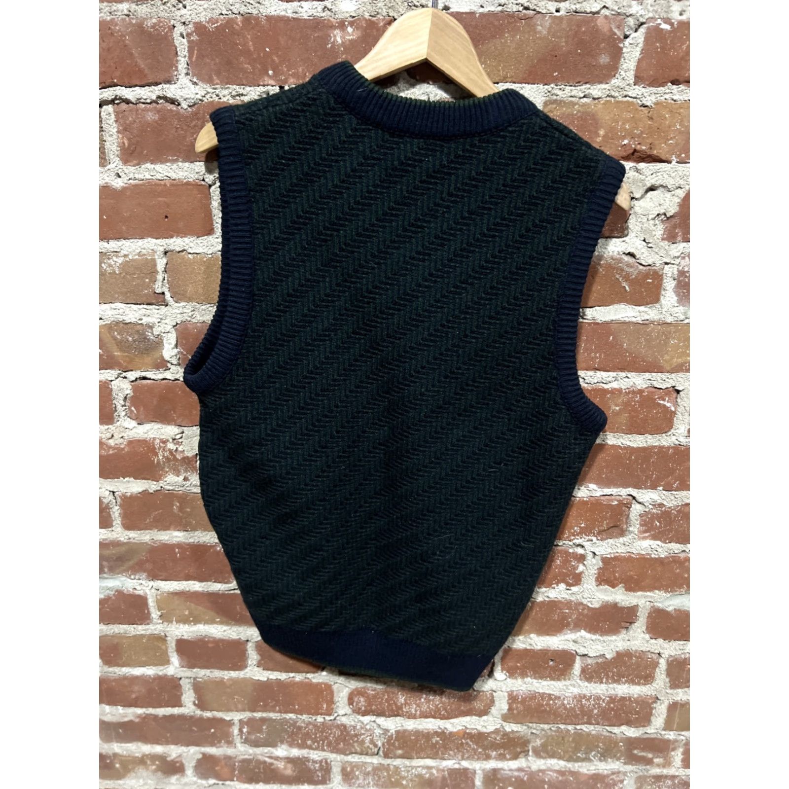 Van Heusen VINTAGE Van Heusen Mens Sweater Vest Golf Green Argyle Pullover Large Vest Sleeveless L Green Mens Size US L / EU 52-54 / 3 - 3 Thumbnail