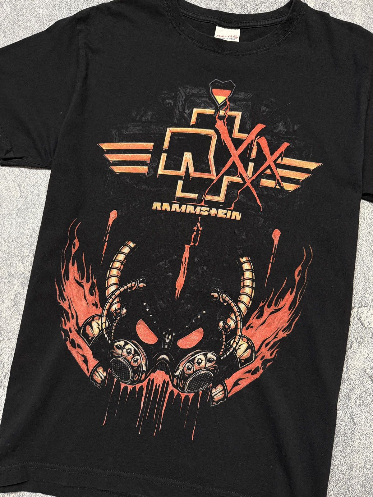 Japanese Brand Vintage RAMMSTEIN tee With Big Logo Size US XL / EU 56 / 4 - 3 Thumbnail