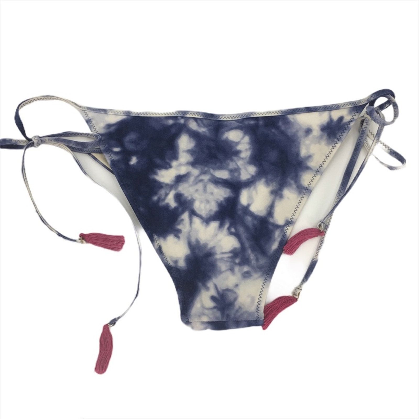 Other Amuse Society Blue Tie Die Tassel Bikini Bottom Size Medium Size 30" / US 8 / IT 44 - 5 Thumbnail