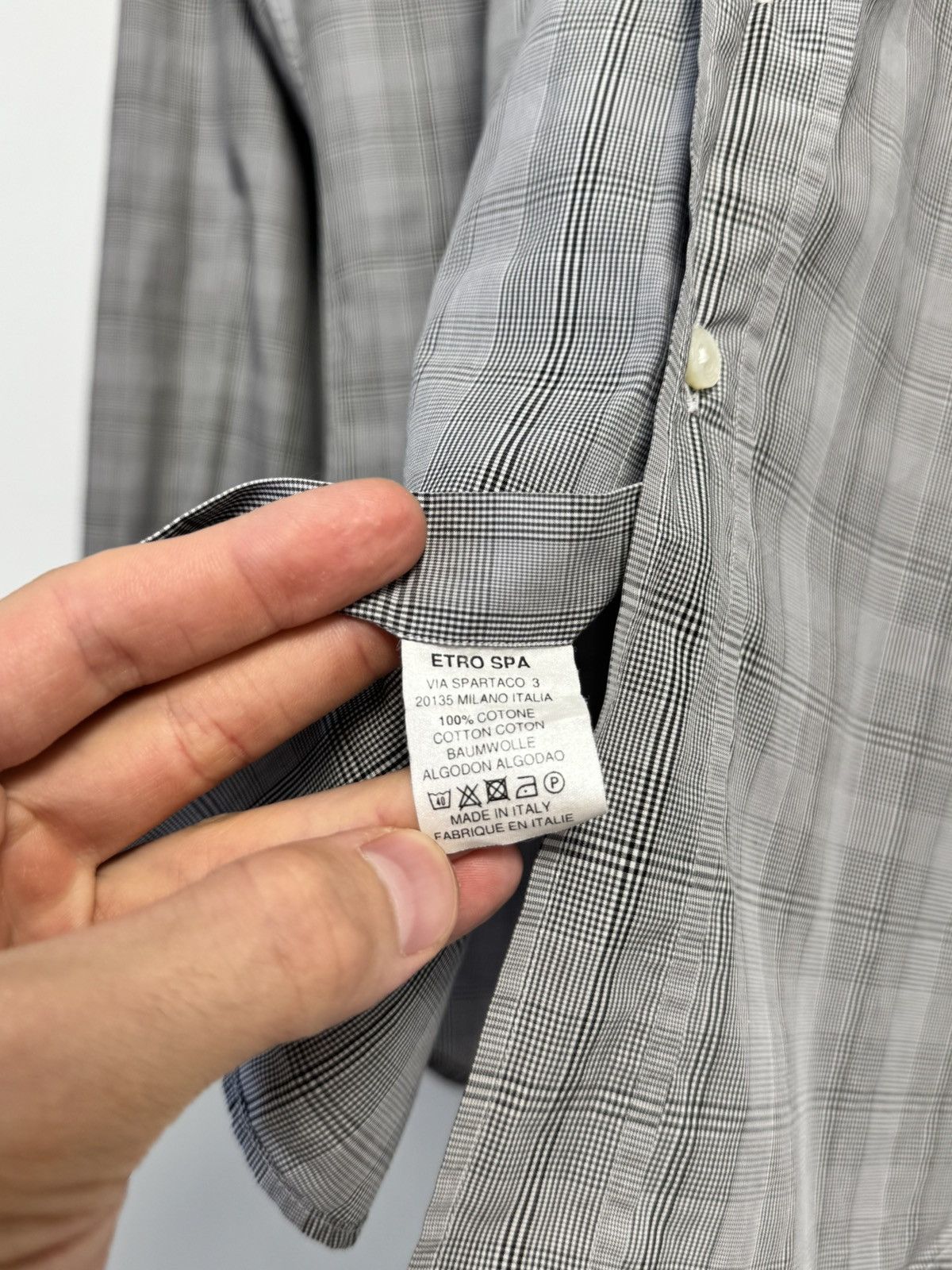 Etro Etro Button Up Shirt Gray Style Luxury Size US L / EU 52-54 / 3 - 11 Thumbnail