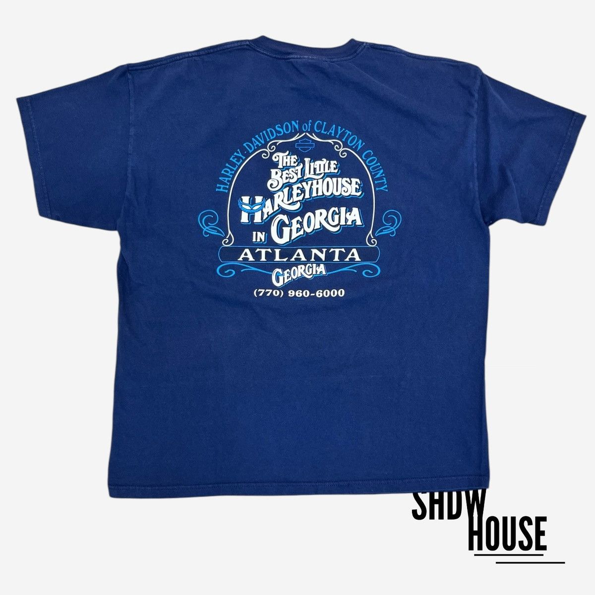 Harley Davidson Harley Davidson ATL Exclusive Vintage Tee in Navy Blue Size US XL / EU 56 / 4 - 3 Thumbnail