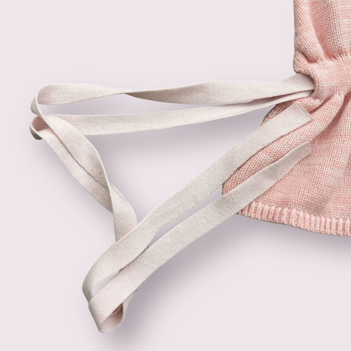 Other Handmade Y2K Vibes Light Baby Pink Sweater Backless Top Size ONE SIZE - 7 Thumbnail