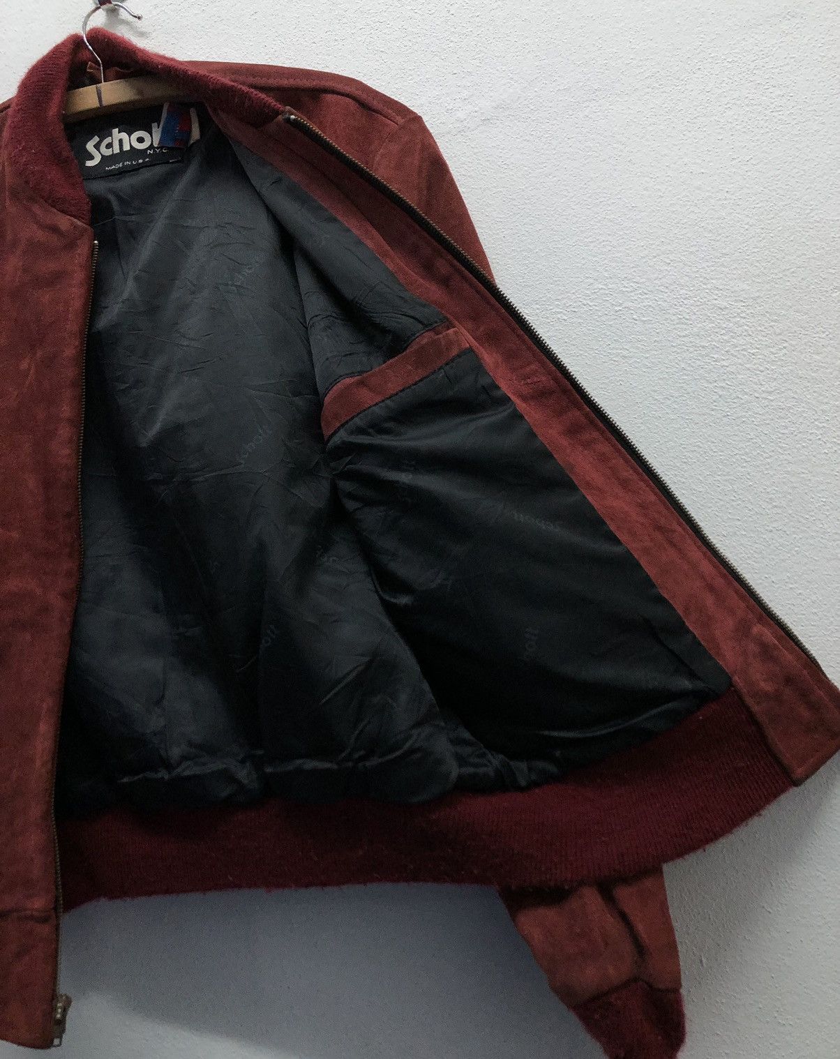 Schott Vintage Schott Nyc Made In Usa Leather Jacket Size US L / EU 52-54 / 3 - 9 Thumbnail