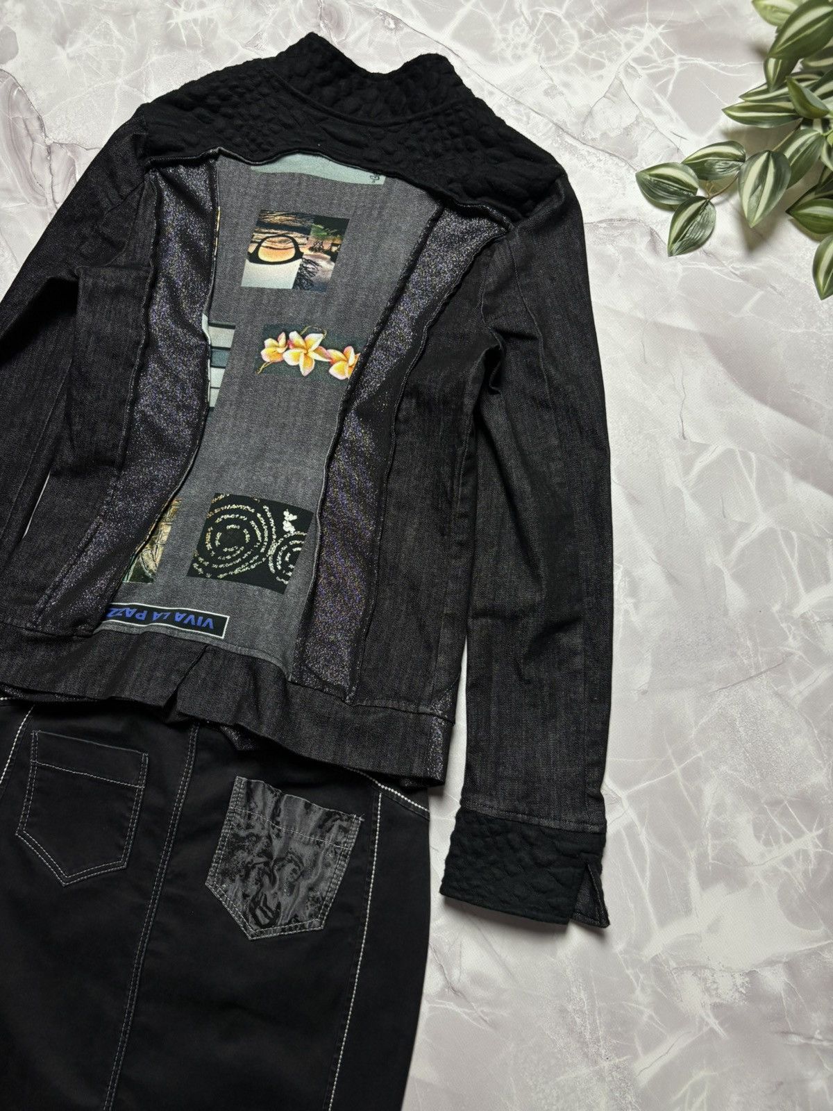 Elisa Cavaletti Elisa Cavaletti Art Patchwork 2-Piece Set Black Womens XS/S Size S / US 4 / IT 40 - 7 Thumbnail