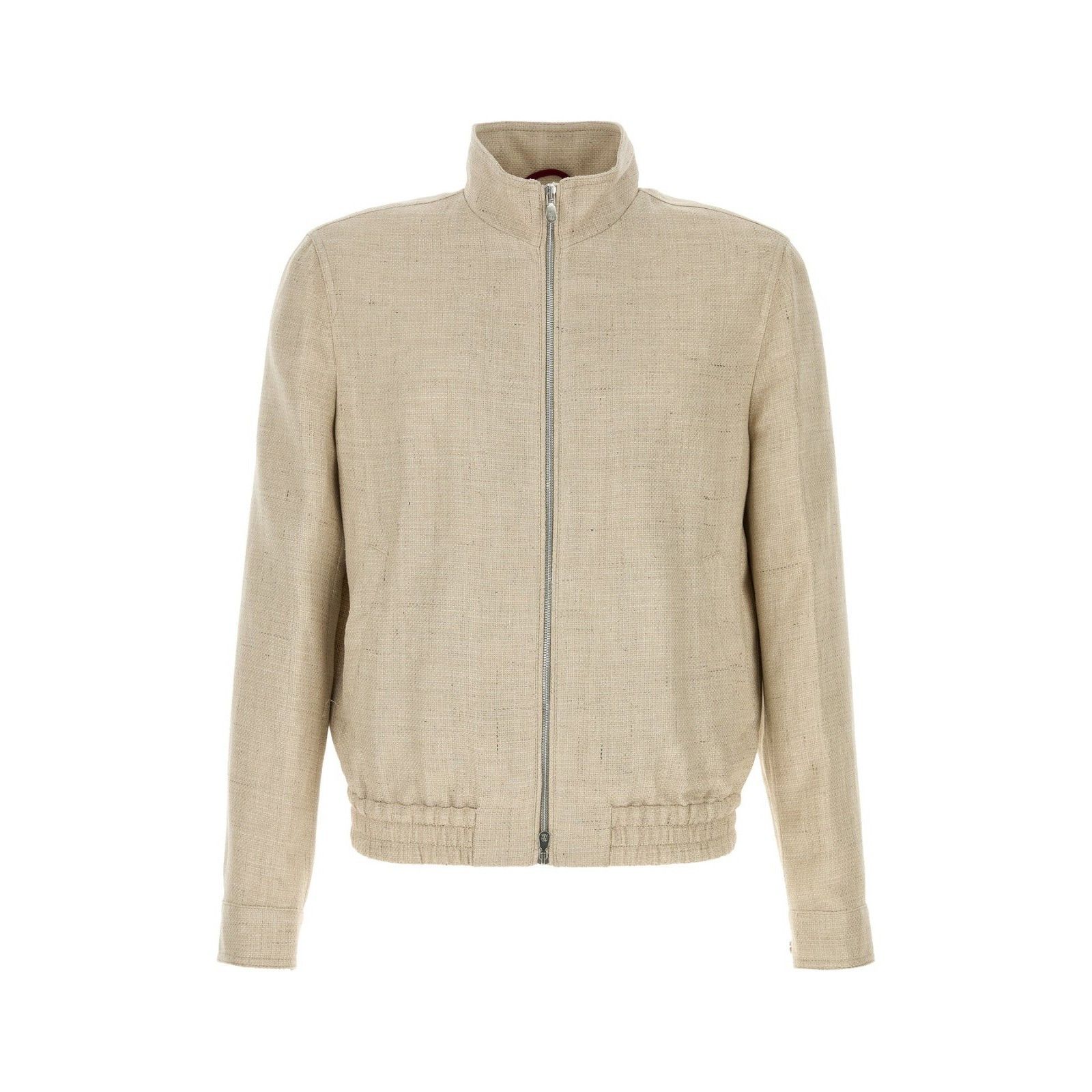 Brunello Cucinelli BRUNELLO CUCINELLI Beige Silk Blend Jacket New & Authentic ( Size US S / EU 44-46 / 1 - 1 Thumbnail