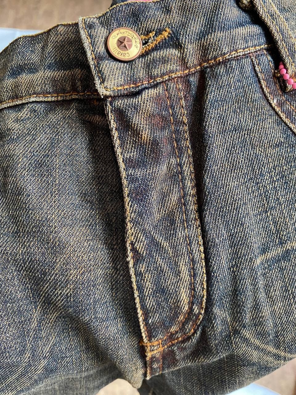 Designer × Roberto Cavalli × Vintage Roberto Cavalli Angels Women’s Y2K brand new Denim Jeans Size 28" / US 6 / IT 42 - 20 Thumbnail