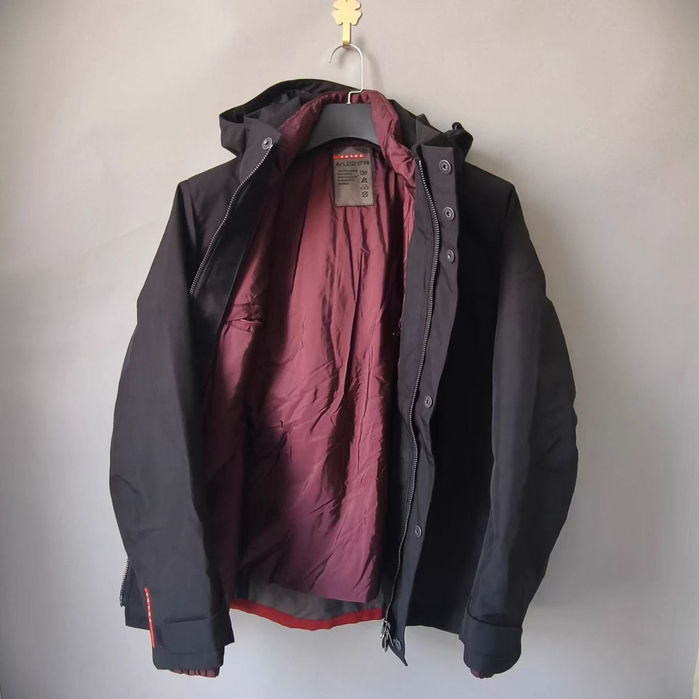 Prada PRADA 2-Way Arm Logo Functional Hooded Down Parka Size US L / EU 52-54 / 3 - 4 Thumbnail