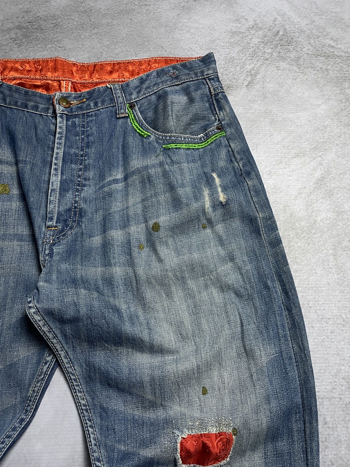 CLOT × Levi's Clot X Levi’s 501 Crash Patch Denim Pants Size US 36 / EU 52 - 8 Thumbnail