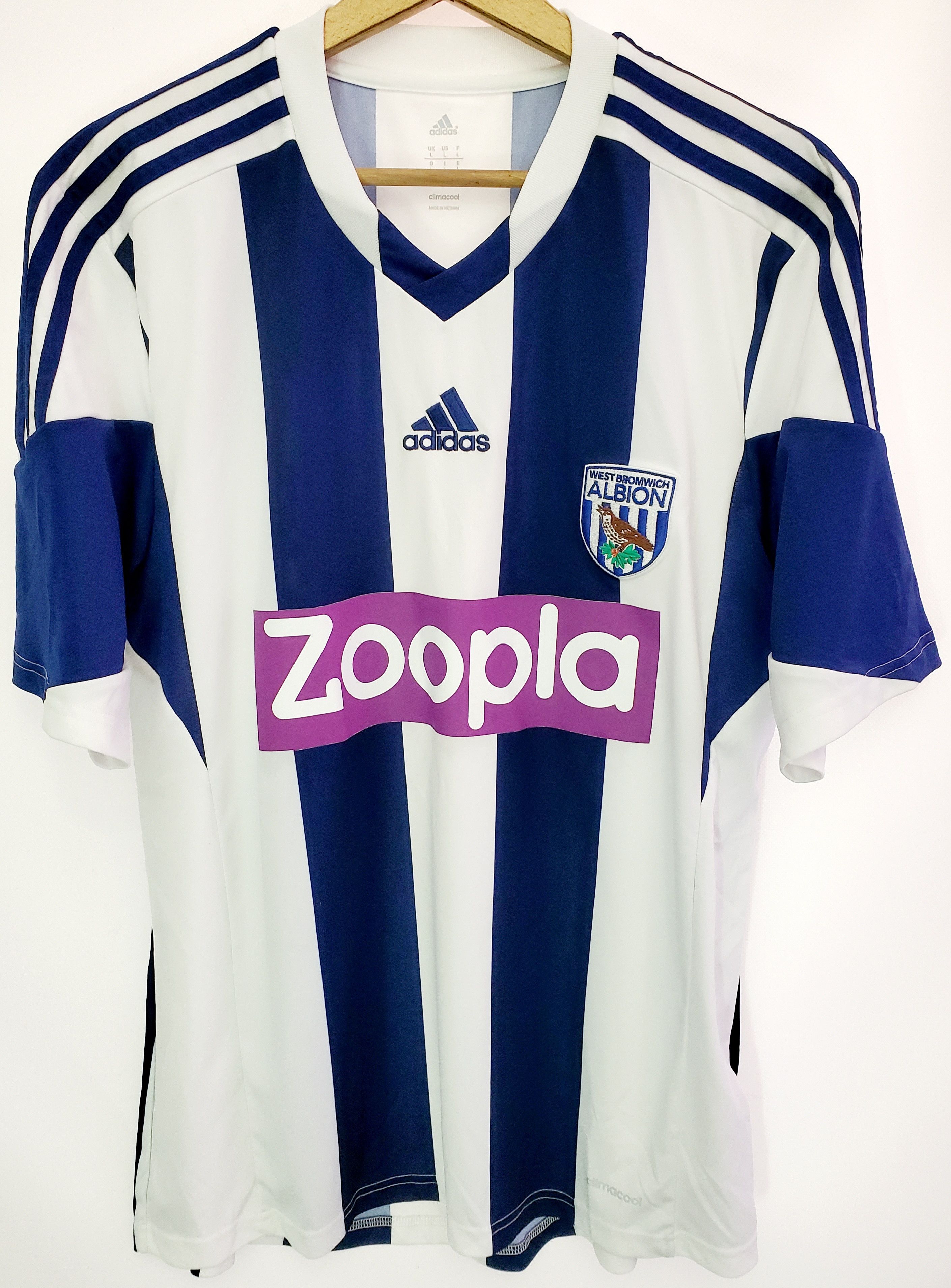 Adidas WEST BROMWICH JERSEY 2013 2014 HOME Jersey perfect condition Size US L / EU 52-54 / 3 - 1 Thumbnail